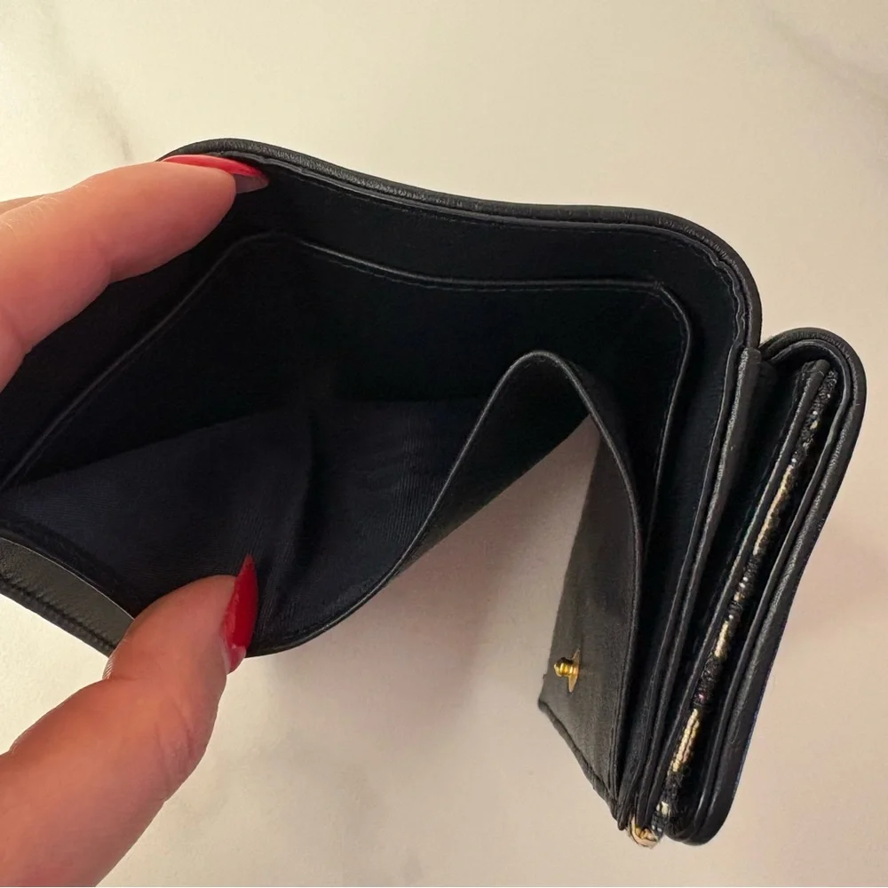 Dior Oblique Compact Wallet Blue